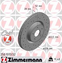 ZIMMERMANN Stabdžių diskas SPORT BRAKE DISC Z 250.1373.52