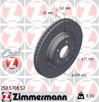 ZIMMERMANN Stabdžių diskas SPORT BRAKE DISC Z 250.5708.52