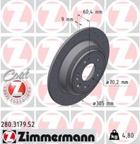ZIMMERMANN Stabdžių diskas SPORT BRAKE DISC Z 280.3179.52