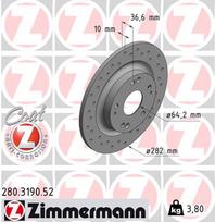 ZIMMERMANN Stabdžių diskas SPORT BRAKE DISC Z 280.3190.52