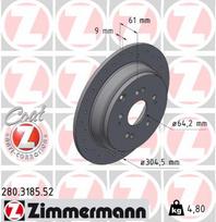ZIMMERMANN Stabdžių diskas SPORT BRAKE DISC Z 280.3185.52