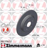 ZIMMERMANN Stabdžių diskas SPORT BRAKE DISC Z 280.3196.52