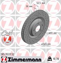 ZIMMERMANN Stabdžių diskas SPORT BRAKE DISC Z 285.3537.52