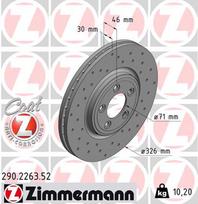 ZIMMERMANN Stabdžių diskas SPORT BRAKE DISC Z 290.2263.52