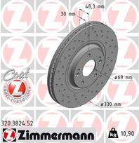 ZIMMERMANN Stabdžių diskas SPORT BRAKE DISC Z 320.3824.52