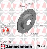 ZIMMERMANN Stabdžių diskas SPORT BRAKE DISC Z 370.3079.52