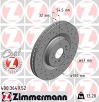 ZIMMERMANN Stabdžių diskas SPORT BRAKE DISC Z 400.3649.52