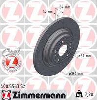 ZIMMERMANN Stabdžių diskas SPORT BRAKE DISC Z 400.5563.52