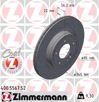 ZIMMERMANN Stabdžių diskas SPORT BRAKE DISC Z 400.5567.52