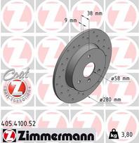 ZIMMERMANN Stabdžių diskas SPORT BRAKE DISC Z 405.4100.52