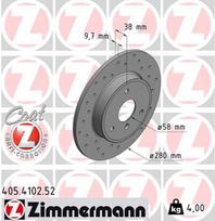 ZIMMERMANN Stabdžių diskas SPORT BRAKE DISC Z 405.4102.52