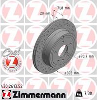 ZIMMERMANN Stabdžių diskas SPORT BRAKE DISC Z 430.2613.52
