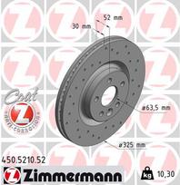 ZIMMERMANN Stabdžių diskas SPORT BRAKE DISC Z 450.5210.52