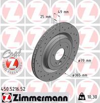 ZIMMERMANN Stabdžių diskas SPORT BRAKE DISC Z 450.5216.52