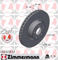 ZIMMERMANN Stabdžių diskas SPORT BRAKE DISC Z 450.5230.52