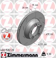 ZIMMERMANN Stabdžių diskas COAT Z 460.1582.20