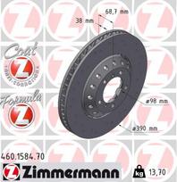 ZIMMERMANN Stabdžių diskas FORMULA Z BRAKE DISC 460.1584.70