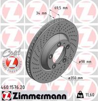 ZIMMERMANN Stabdžių diskas COAT Z 460.1577.20