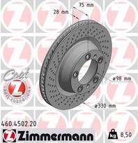 ZIMMERMANN Stabdžių diskas COAT Z 460.4502.20