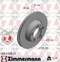 ZIMMERMANN Stabdžių diskas COAT Z 460.4508.20