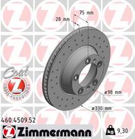ZIMMERMANN Stabdžių diskas SPORT BRAKE DISC Z 460.4509.52