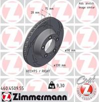 ZIMMERMANN Stabdžių diskas Brake rotor 460.4509.55