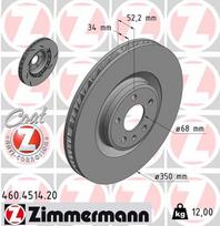 ZIMMERMANN Stabdžių diskas COAT Z 460.4514.20