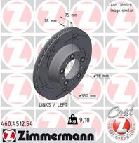 ZIMMERMANN Stabdžių diskas Brake rotor 460.4512.54