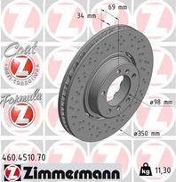 ZIMMERMANN Stabdžių diskas FORMULA Z BRAKE DISC 460.4510.70