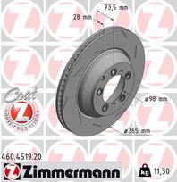 ZIMMERMANN Stabdžių diskas COAT Z 460.4519.20