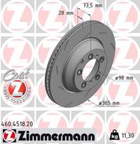 ZIMMERMANN Stabdžių diskas COAT Z 460.4518.20