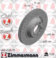 ZIMMERMANN Stabdžių diskas FORMULA Z BRAKE DISC 460.4526.70