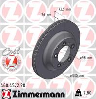 ZIMMERMANN Stabdžių diskas COAT Z 460.4522.20