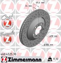 ZIMMERMANN Stabdžių diskas FORMULA Z BRAKE DISC 460.4525.70