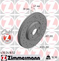ZIMMERMANN Stabdžių diskas SPORT BRAKE DISC Z 470.2418.52