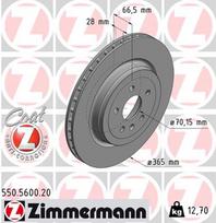 ZIMMERMANN Stabdžių diskas COAT Z 550.5600.20