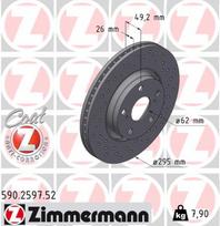 ZIMMERMANN Stabdžių diskas SPORT BRAKE DISC Z 590.2597.52
