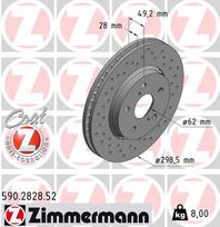 ZIMMERMANN Stabdžių diskas SPORT BRAKE DISC Z 590.2828.52
