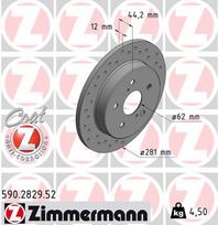 ZIMMERMANN Stabdžių diskas SPORT BRAKE DISC Z 590.2829.52