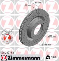 ZIMMERMANN Stabdžių diskas SPORT BRAKE DISC Z 590.2827.52