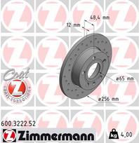 ZIMMERMANN Stabdžių diskas SPORT BRAKE DISC Z 600.3222.52