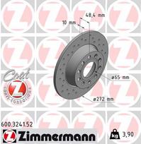 ZIMMERMANN Stabdžių diskas SPORT BRAKE DISC Z 600.3241.52