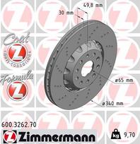 ZIMMERMANN Stabdžių diskas FORMULA Z BRAKE DISC 600.3262.70