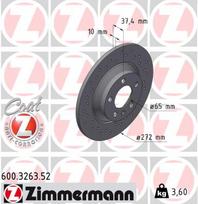 ZIMMERMANN Stabdžių diskas SPORT BRAKE DISC Z 600.3263.52