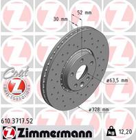 ZIMMERMANN Stabdžių diskas SPORT BRAKE DISC Z 610.3717.52