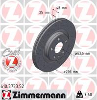 ZIMMERMANN Stabdžių diskas SPORT BRAKE DISC Z 610.3733.52
