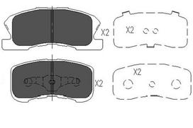 KAVO PARTS Stabdžių kaladėlių komplektas Brake pad set KBP-1508