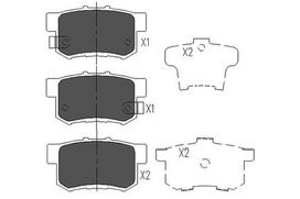 KAVO PARTS Stabdžių kaladėlių komplektas Brake pad set KBP-2008
