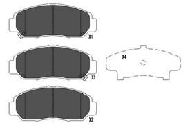 KAVO PARTS Stabdžių kaladėlių komplektas Brake pad set KBP-2037