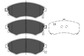 KAVO PARTS Stabdžių kaladėlių komplektas Brake pad set KBP-3027